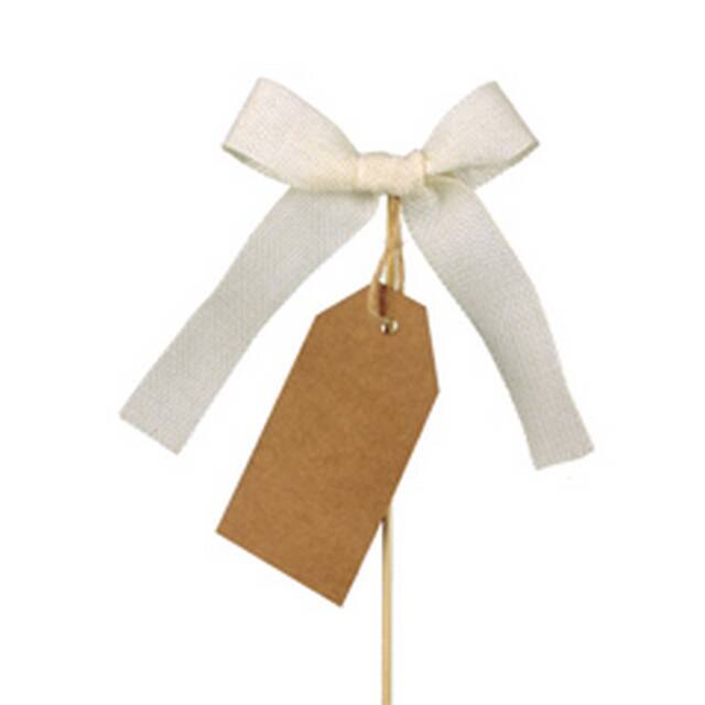 Pick Nœud Tissé 13×10 cm – Par 25