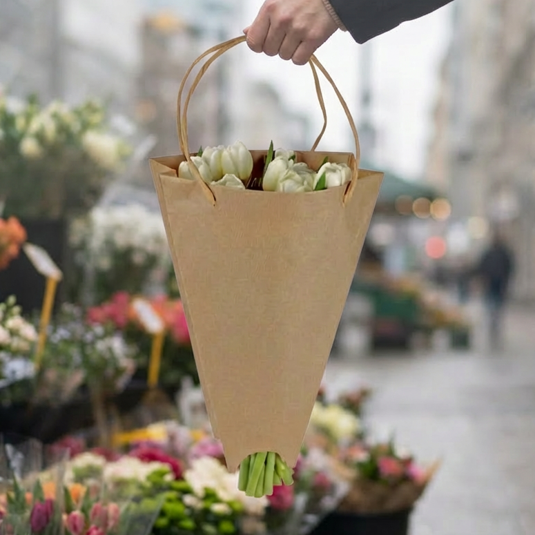 Sac à Bouquet Kraft – Par 20