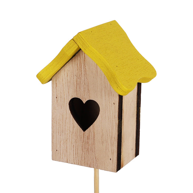 Pick Birdhouse 3D Wood Ø5×H7.5 cm – Pack of 24