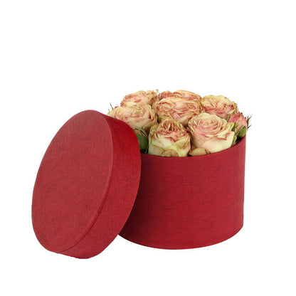 Fabric Round Hatbox Ø14×H10 cm – Pack of 36