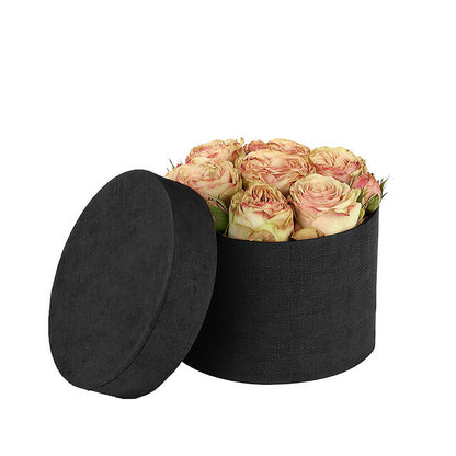 Fabric Round Hatbox Ø14×H10 cm – Pack of 36