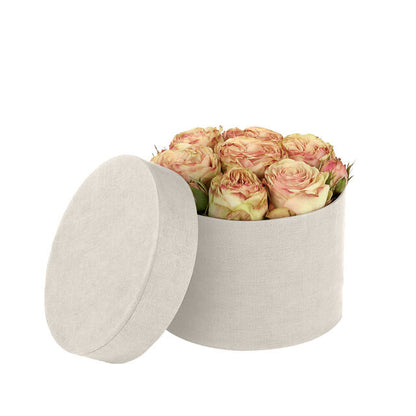 Fabric Round Hatbox Ø14×H10 cm – Pack of 36