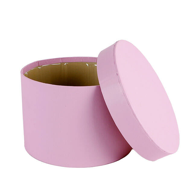 Hat Box Round Pastel Ø14×H10 cm – Pack of 36