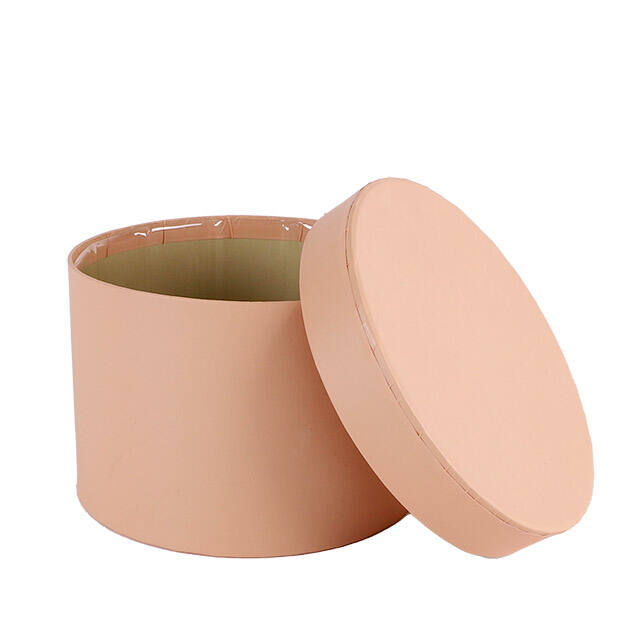 Hat Box Round Pastel Ø14×H10 cm – Pack of 36