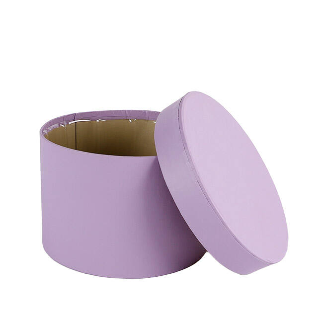 Hat Box Round Pastel Ø14×H10 cm – Pack of 36