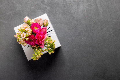 Boîte Transport Fleurs Blanche – Par 10