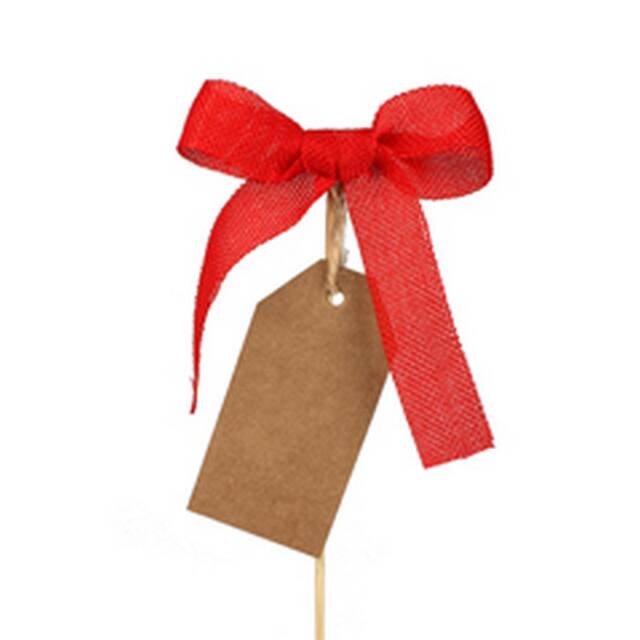 Pick Nœud Tissé 13×10 cm – Par 25