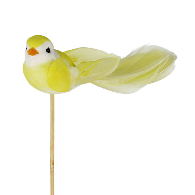 Pick Bird Pájaro 11×4 cm Yellow – Pack of 25