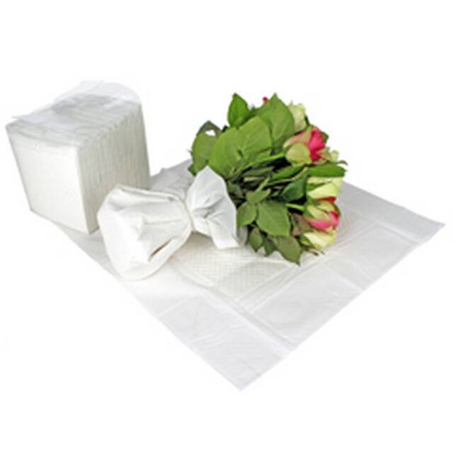 Feuille Aqua – 50×50 cm – Blanc – Par 25