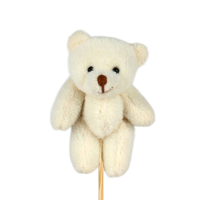 Pick Ours Peluche 9×6 cm Crème – Par 25
