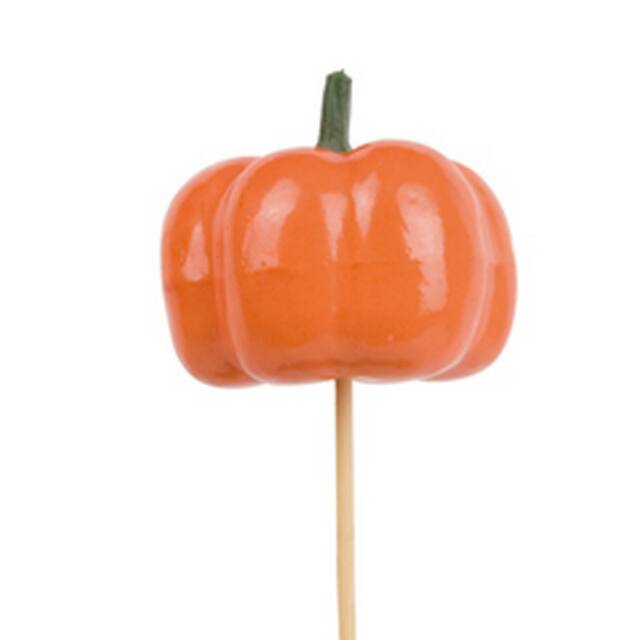 Pick Pumpkin Plastic Ø6 cm Orange – Pack of 24