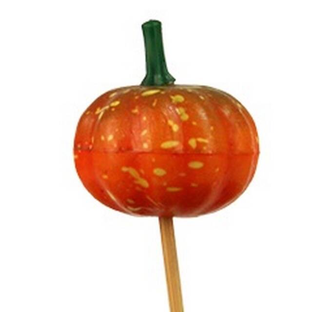 Pick Pumpkin Halloween Ø4 cm Orange – Pack of 24
