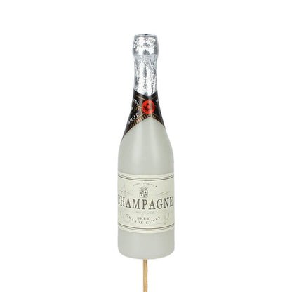 Pick Champagne Bottle 13.5×4 cm White