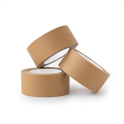 Rouleau Papier Adhésif Kraft Brun – FSC – 48 mm × 50 m – Par 6